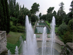 Jardines de la Villa d'Este en Tívoli.