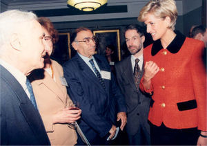 ILEP. 30 Aniversario, Londres, 1996. Presidencia, Diana de Gales.
