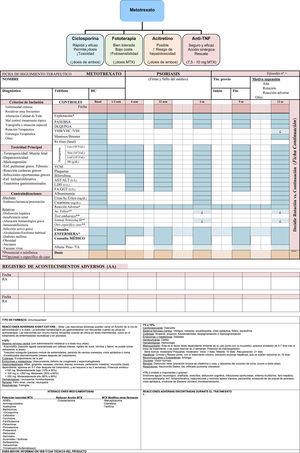 Ficha de seguimiento terapéutico.