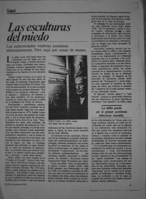 Única foto de Rafael López Álvarez en artículo publicado en la revista QUE en 1978.