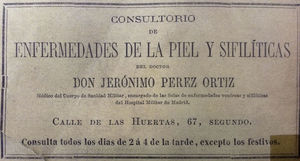 Anuncio de consultorio.