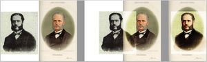 Proceso de superposición fotográfica.