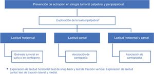 Algoritmo: técnicas quirúrgicas preventivas de ectropión.