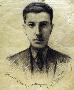 Autorretrato del D. Rafael López Álvarez.