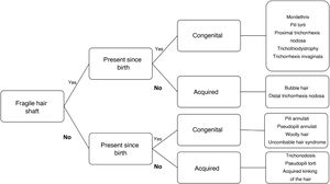Steps in the diagnosis of hair shaft disorders. Adapted from Mirmirani et al.1