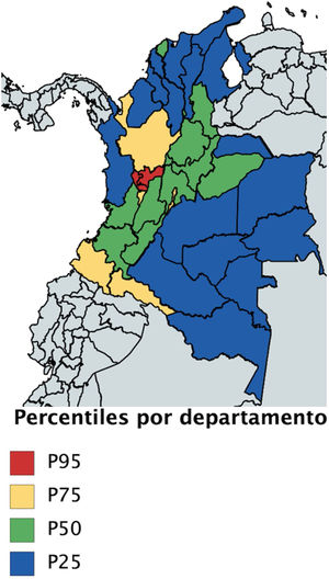Prevalencia de psoriasis en Colombia entre 2013 y 2017.