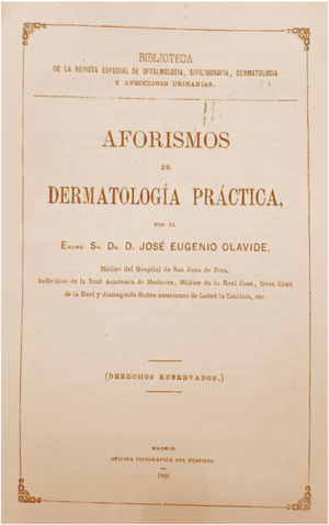 Portada de Aforismos de dermatología práctica.