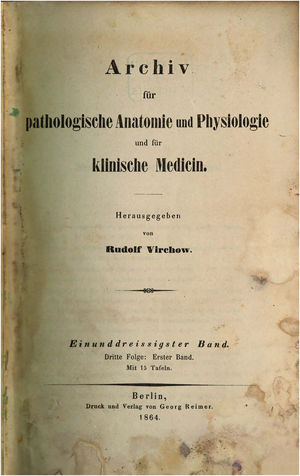 Revista de medicina fundada por Virchow.