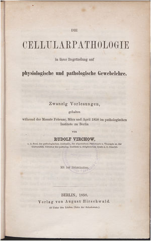 Frontispiece of Rudolf Virchow