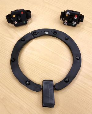 Dispositivo AEMD. Unidad de cuello y pulseras para la muñeca11.