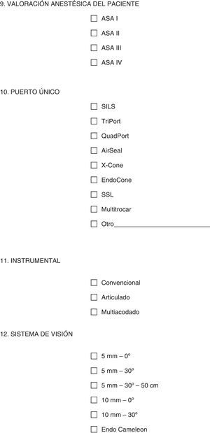 Cirugía laparoscópica a través de incisión única.
