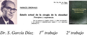 Trabajos originales. Dr. S. García Díaz 1.ª publicación, 2.ª publicación.