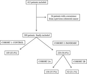 Flow chart of the patients included in the study.