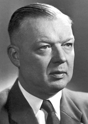 Retrato de Werner Forssmann. Fuente: Wikimedia Commons.