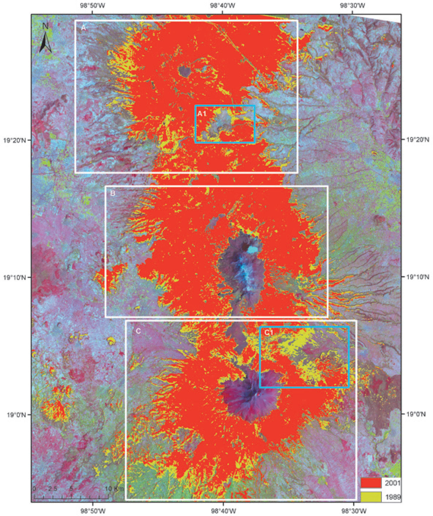 Morphologic analysis of the temporal change of forest cover | Geofísica ...