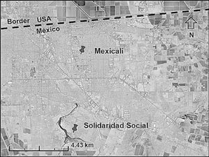 Solidaridad Social township location.