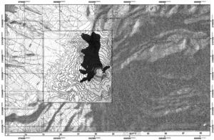 Adjustment of the map of Glaciar Norte with the topographic map according to the level contours of both maps.