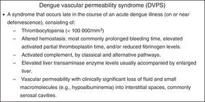 Dengue vascular permeability syndrome (DVPS).