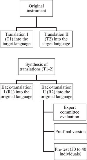 Methodological process for translation and cross-cultural adaptation.