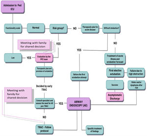 Framework to support clinical decision-making, identify indications for pediatric palliative care, and guide airway management in ICU patients.