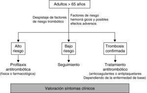 Aproximación a la prevención y tratamiento de la trombosis en el anciano.