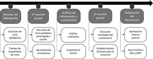 Fases para la elaboración del documento de consenso.
