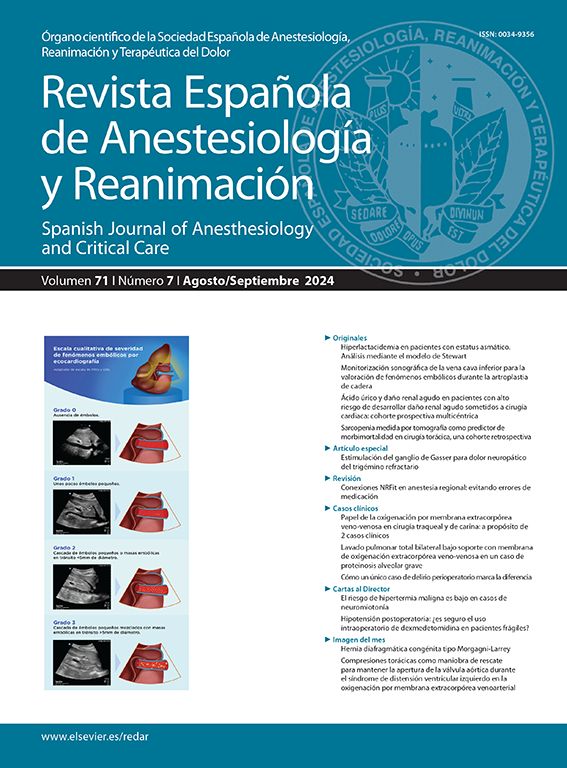 Revista Española de Anestesiología y Reanimación