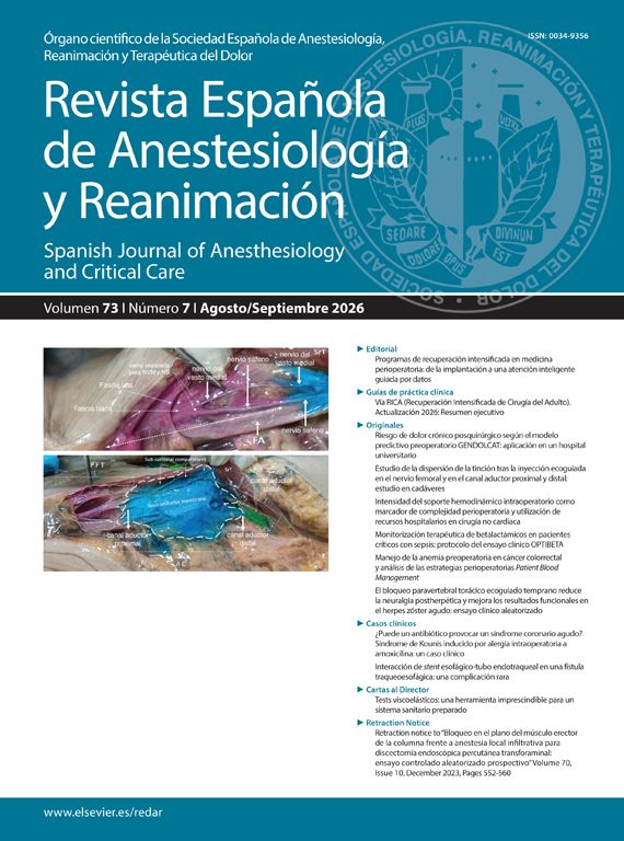 Revista Española de Anestesiología y Reanimación