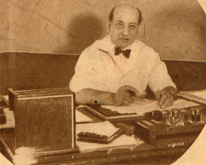 Carelli en su despacho de Director del Instituto (Diario «La Prensa», 21 de enero de 1932).