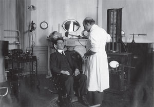 Consultorio de Carelli, Sección de Electroterapia.