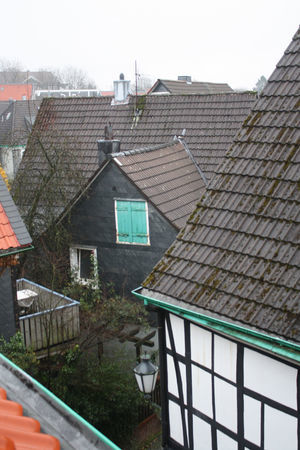 Los techos de las casas típicas de Lennep.