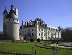 Vista actual del castillo de Chenonceau.