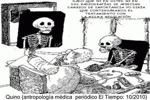 Quino: «Antropología médica» (periódico El Tiempo, 10/2010), gráfica disponible en: http://office.microsoft.com/es-es/clipart/default.aspx.