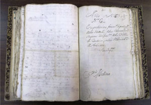 Carátula del expediente de la petición de relevación de tributos con fecha de 1763.