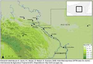 Localización del sitio arqueológico Chinikihá (Montero, 2011, p. 58, figura 3.3).