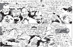 fragmento de la historieta “El Conejo Fumetti” de Fontanarrosa