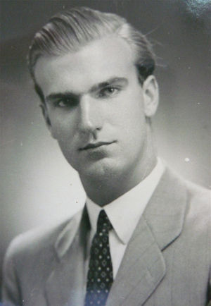 Una fotografía de Roberto Caldeyro-Barcia (1921- 1996) en su época estudiantil.