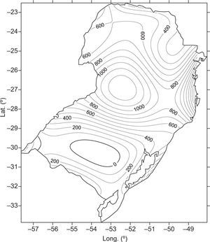 Spatial anomalies of rainfall in 1983.