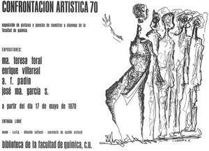Cartel de la “Confrontación Artística 1970”.