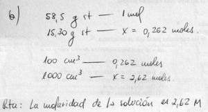Expresión correcta del resultado.