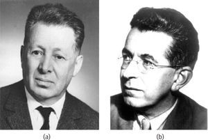 a) Walter Heitler, y b) Fritz W. London. Colaboradores en la solución de la ecuación de Schrödinger para el H2. Llegaron a la conclusión de que la mejor descripción es la de una onda “deslocalizada”, en la que el electrón 1 y el 2 lo mismo están centrados en el átomo A que en el átomo B. Concluyeron también que la inclusión de términos iónicos en la función de onda (donde ambos electrones estén descritos en la cercanía del átomo A o del B) conducía a mejores resultados. Por más irracional que pareciese, un molécula homo-nuclear tenía 0.24 de contribución iónica frente a 1.0.de contribución covalente “deslocalizada”.