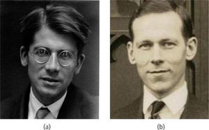 . a) Friedrich Hund, y b) Robert S. Mulliken en los tiempos de sus contribuciones más importantes.