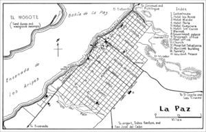 Mapa de La Paz.
