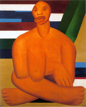Tarsila do Amaral (1923) A negra.