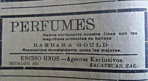 Publicidad para mujeres (Opinión, 20/09/1920, p.4).