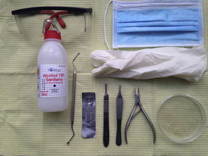 Material para la toma de muestra.