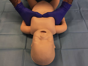 Técnica “del abrazo” con 2manos.