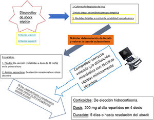 Indicación de los corticoides en el shock séptico.
