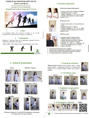 Tríptico de programa de rehabilitación domiciliaria.