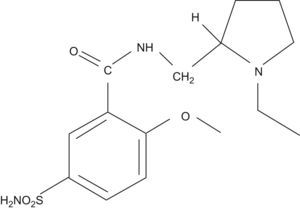 Estructura química de levosulpirida.